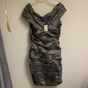 Cachet Elegant Black Mini Dress